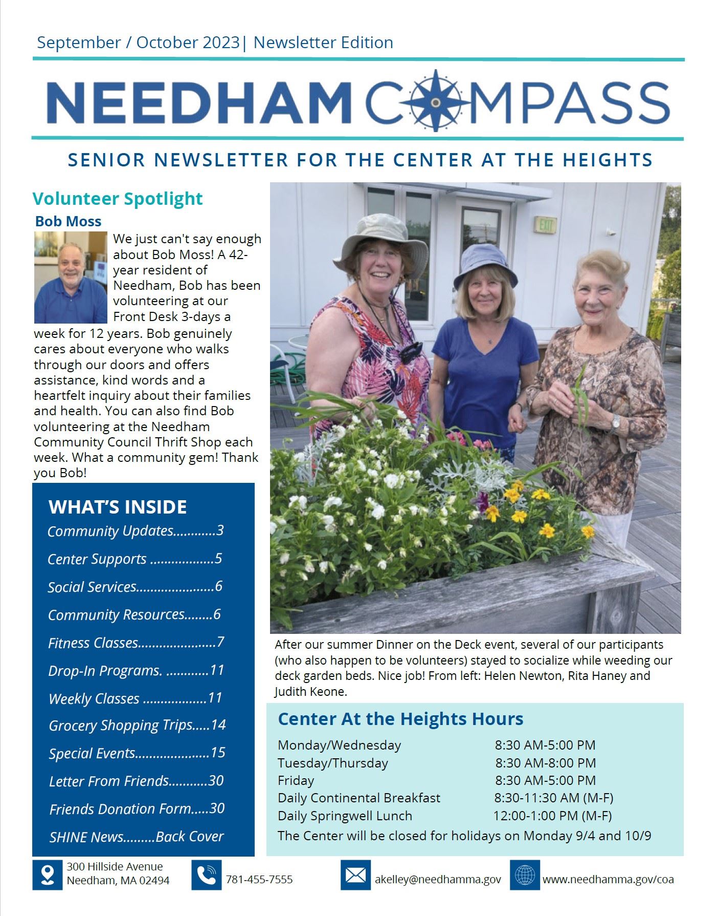 Needham Compass Newsletter Needham, MA